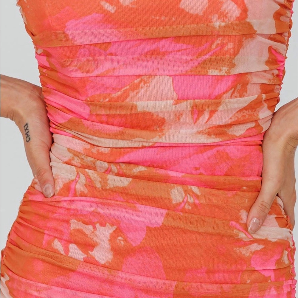 Women's Saints & Secrets Logan Cami Strap Midi Dress Floral Pink - Small - Picture 4 of 7